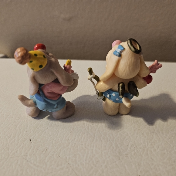 Vintage 1980s Wrinkles the Dog figures Ganz Bros Set of 6 - Picture 4 of 9